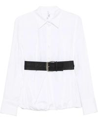 Imperial - Belted Gathered Shirt - Lyst
