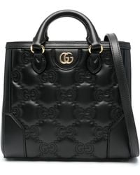 Gucci - Kleine Matelassé-Handtasche mit GG - Lyst