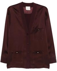 forte_forte - Button-Fastening Pocket Jacket - Lyst