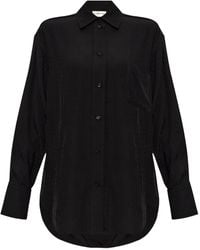 Victoria Beckham - Monogram-Pattern Button-Down Shirt - Lyst