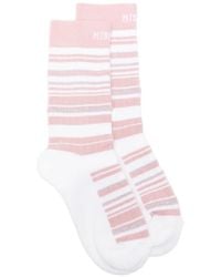 Missoni - Striped Glitter-Knit Socks - Lyst