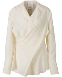 Givenchy - Wrap Silk Shirt - Lyst
