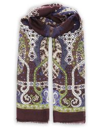 Al Duca d'Aosta - Foulard Con Stampa Paisley - Lyst