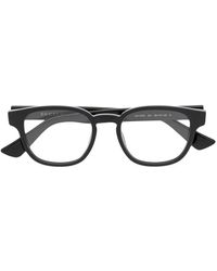 Gucci - Round-Frame Logo Glasses - Lyst
