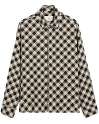 Ami Paris - Checked Double Topstitching Shirt - Lyst