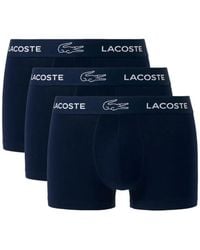 Lacoste - Logo-Waistband Trunks (Set Of Three) - Lyst