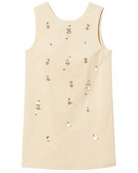 Twinset - Short Poplin Dress With Embroidery - Lyst