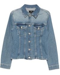 7 For All Mankind - Slim-Fit Denim Jacket - Lyst