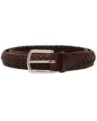 Orciani - Braided Leather Belt - Lyst