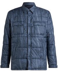 Etro - Quilted Printed Shirt Jacket - Lyst