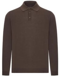 Zanone - Long-Sleeve Button Polo Shirt - Lyst