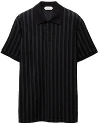 Versace - Jacquard Cotton Piqué Polo - Lyst