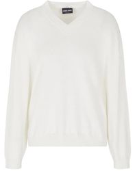 Giorgio Armani - V-Neck Sweater - Lyst