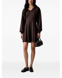 ARMANI EXCHANGE - Robe Plissée À Logo Orné De Sequins - Lyst