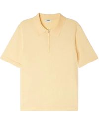 Sandro - Knitted Polo Shirt With Zip Collar - Lyst