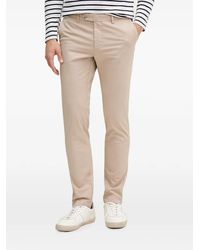 Hackett - Belt-Loops Logo-Patch Trousers - Lyst