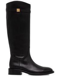 Coccinelle - Pansy Logo-Plaque Knee-High Boots - Lyst