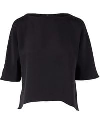 Peter Cohen - Boat-Neck Short-Sleeves Top - Lyst
