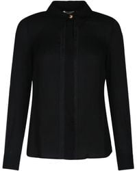 Elisabetta Franchi - Hemd Aus Georgette - Lyst