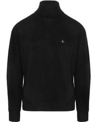 Vivienne Westwood - Orb-Embellished Turtleneck Jumper - Lyst