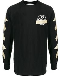 Off-White c/o Virgil Abloh Tape Arrows Long-sleeved T-shirt - Black