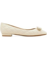 Ferragamo - Quilted Varina Ballet Flats - Lyst