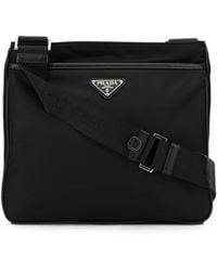 Prada - Logo-Plaque Shoulder Bag - Lyst