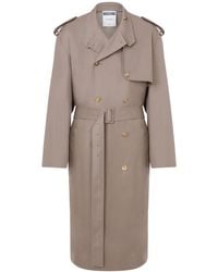 Moschino - Double-Breasted Trench Coat - Lyst
