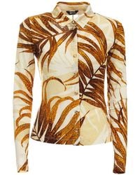 Just Cavalli - Leaf-Print Shirt - Lyst