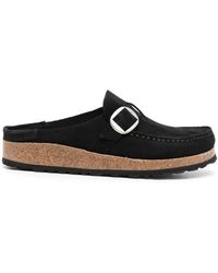Birkenstock - Closed-Toe Suede Mules - Lyst