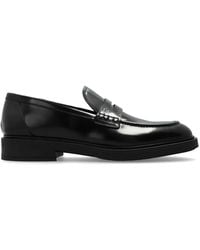 Gianvito Rossi - Harris Polished-Leather Penny Loafers - Lyst