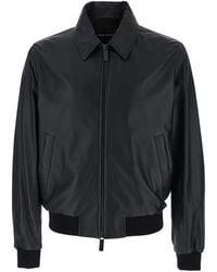Emporio Armani - Jacket With Classic Collar - Lyst