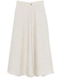 Alysi - Button Panel Skirt - Lyst