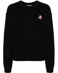 Maison Kitsuné - Sweatshirt With Fox Patch - Lyst