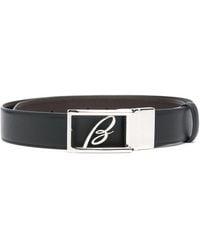 Brioni - Logo-buckle Reversible Belt - Lyst