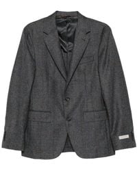 Canali - Checked Wool Blazer - Lyst