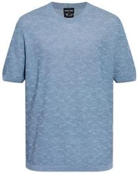 Giorgio Armani - T-Shirt En Maille - Lyst