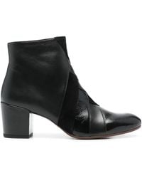 Chie Mihara - Layered Leather Almond-Toe Ankle Boots - Lyst