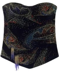 Isabel Marant - Jiska Bead-Embellished Corset Top - Lyst