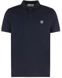 Stone Island - Poloshirt Met Compass-Logopatch - Lyst