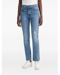 Levi's - 724 Distressed Straight-Leg Jeans - Lyst