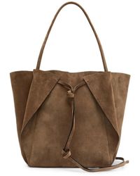 Gabriela Hearst - Marija Suede Knotted-Strap Tote Bag - Lyst