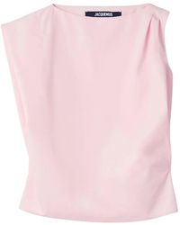 Jacquemus - The Drap Asymmetric Top - Lyst