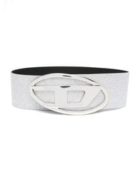 DIESEL - B-1Dr 80 Glitter-Embellished Wide Belt - Lyst