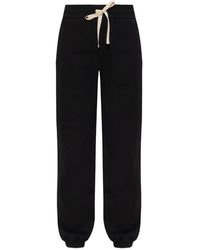 Jil Sander - Pantalones De Chándal Bordados Con Cordones - Lyst
