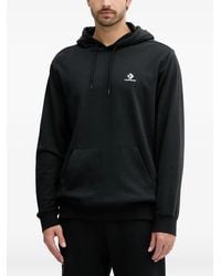 Converse - Embroidered Star Chevron Standard-Fit Fleece Hoodie - Lyst