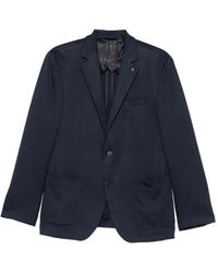 KARL LAGERFELD - Notched-Lapel Patch-Pocket Jacket - Lyst