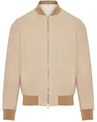 Barba Napoli - Suede Bomber Jacket - Lyst