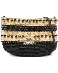 Patrizia Pepe - Beaded Raffia Shoulder Bag - Lyst