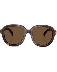 Moncler - Tortoiseshell Geometric Sunglasses - Lyst